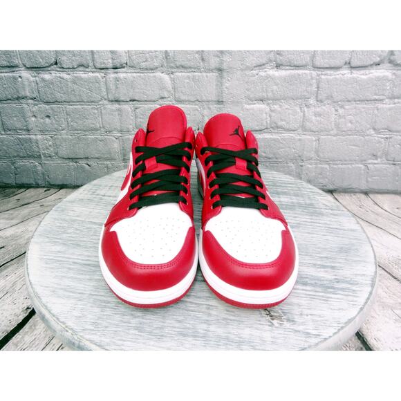 Nike Air Jordan 1 Low Reverse Black Toe Chicago White/Gym Red-Black	Men 12 NIB main image 5